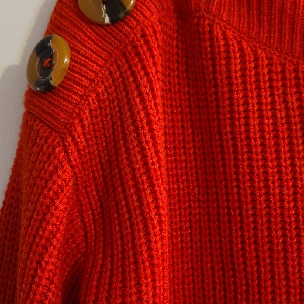 Philosophy Red Button-Detail Sweater Size M - Picture 3 of 10